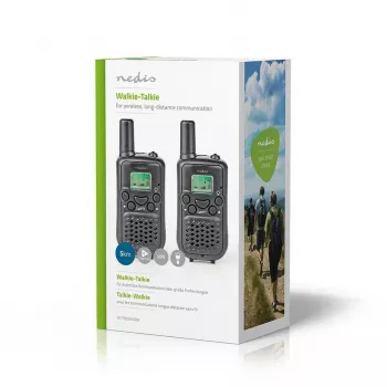 Nedis racijų rinkinys WLTK0500BK 5 km diapazonas 8 kanalai PMR446