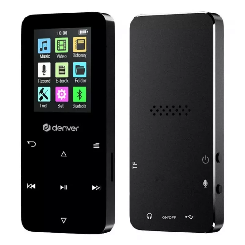 Denver MP-1830B Juodas MP4 grotuvas su Bluetooth, 1,8 inch ekranu, 4GB, juodas