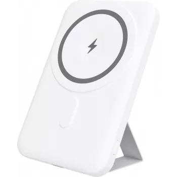 YENKEE Power Bank 501 WH SILIC 5000mAh MagSafe PD 20W White