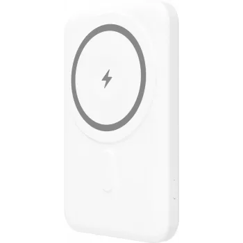 YENKEE Power Bank 501 WH SILIC 5000mAh MagSafe PD 20W White