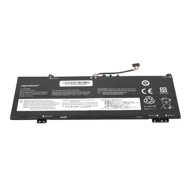 MITSU Battery L17C4PB0 L17M4PB0, skirta Lenovo Yoga 530-14IKB - 5800 mAh (44 Wh)