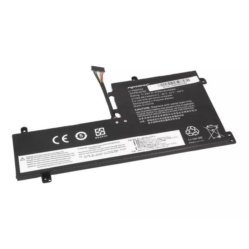 MITSU Battery L17C3PG2, skirta Lenovo Legion Y530 Y730 Y7000 - 4750 mAh (55 Wh)