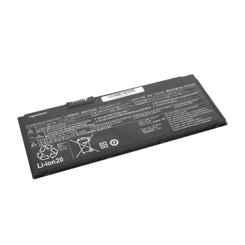 MITSU baterija FPB0338S, skirta Fujitsu LifeBook U758 - 3490 mAh (50 Wh)