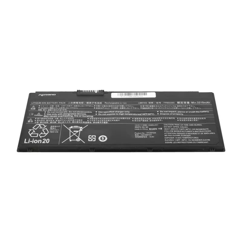 MITSU baterija FPB0338S, skirta Fujitsu LifeBook U758 - 3490 mAh (50 Wh)