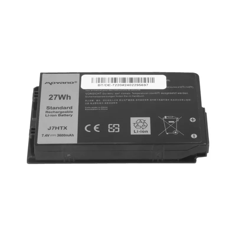 MOVANO baterija J7HTX, skirta Dell Latitude 12 Rugged 7202 7212 7220 planšetei - 3600 mAh (27 Wh)