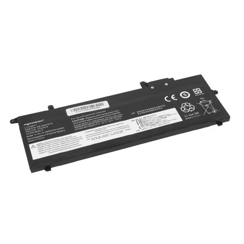MITSU baterija L17C6P71, skirta Lenovo ThinkPad X280 A285 - 3900 mAh (44 Wh)