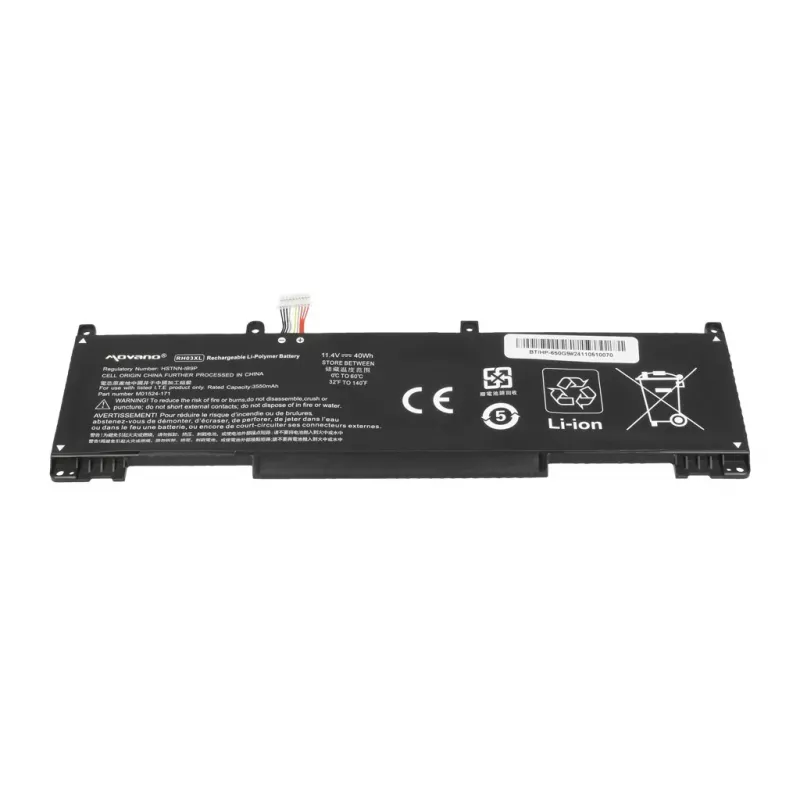 MOVANO baterija RH03XL, skirta HP ProBook 440 445 450 630 640 650 G8 G9 G10 - 3550 mAh (40 Wh)