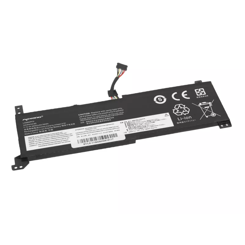 MOVANO Battery L20M2PF0 L20C2PF0 L20L2PF0, skirta Lenovo V14 V15 V17 G2-ALC G2-ITL - 4650 mAh (36 Wh)