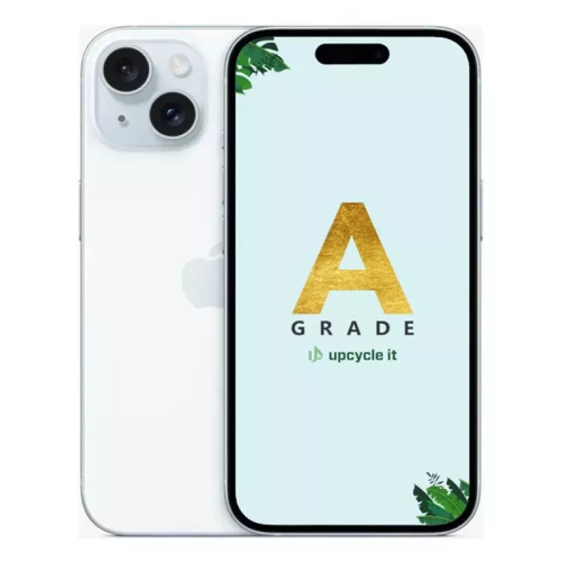 UPCYCLE IT Apple iPhone 15 128GB Juoda A klasės atnaujintas