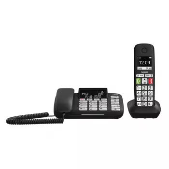 Gigaset DL780 Plus Laidinis Telefonas su Atsiliepimo Aparatu, Juodas