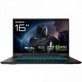Gigabyte GAMING A16 3VHK3EEC93SH 16 colių QHD+ AMD Ryzen 7 260 16GB 512GB SSD RTX 5060 Windows 11 Home angliška klaviatūra 2 metų garantija