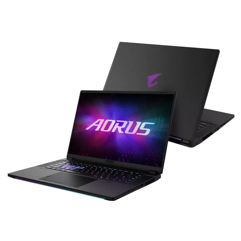 Gigabyte AORUS MASTER 16 6XJM4EEE64SP 16 colių QHD+ žaidimų nešiojamas kompiuteris, AMD Ryzen 9 9955HX3D, 64GB DDR5, 2TB NVMe SSD, NVIDIA GeForce RTX 5070 Ti, Windows 11 Home, angliška klaviatūra, 2 metų garantija, juoda
