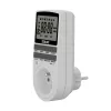 SAVIO AE-03 skaitmeninis laikmatis su LCD ekranu, 10 programų, 16A, Schuko kištukas, baltas