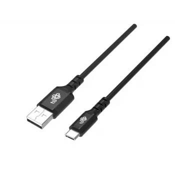 TB USB-C laidas 1m juodas - 100W PD greitas įkrovimas ir duomenų sinchronizavimas