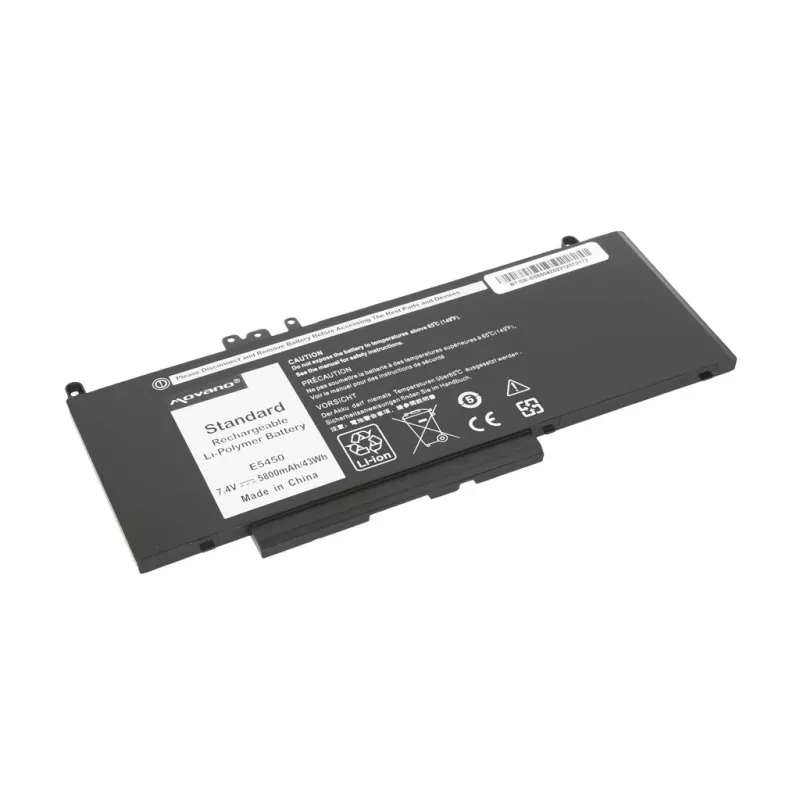 MOVANO baterija G5M10 WYJC2 8V5GX, skirta Dell E5450 E5550, 7,4 V - 5800 mAh (43 Wh)