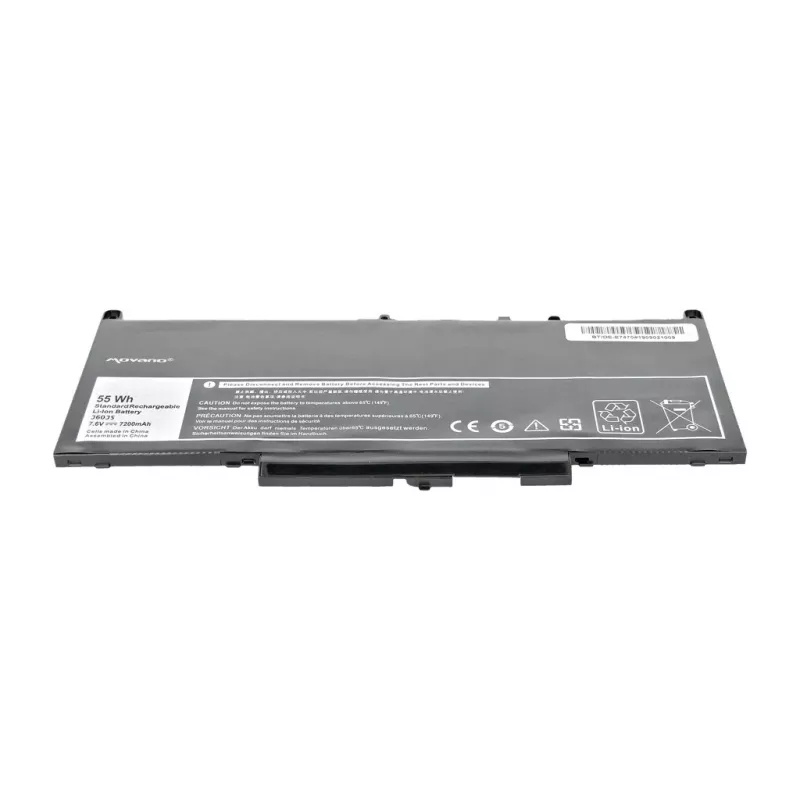 MOVANO baterija J60J5 GG4FM MC34Y, skirta Dell E7270 E7470 - 7200 mAh (55 Wh)