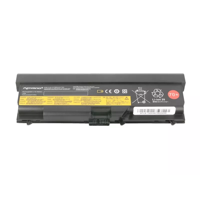 MOVANO akumuliatorius, skirtas Lenovo ThinkPad L530 T430 T530 - 6600 mAh (71 Wh)