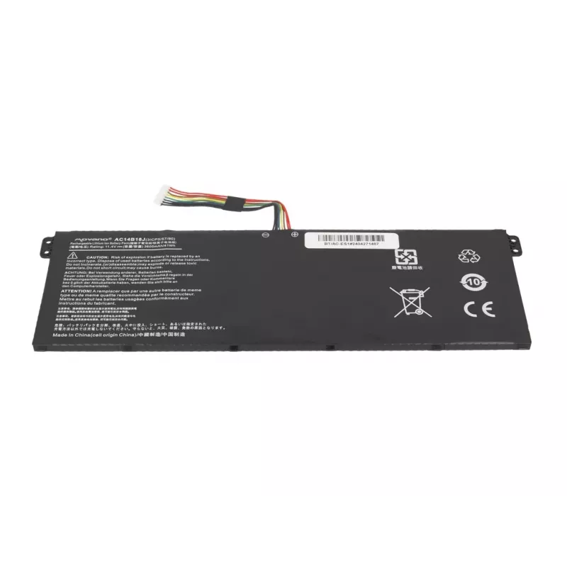 MITSU Battery AC14B13J AC14B18J, skirta Acer Aspire ES1 V3 - 3600 mAh (41 Wh)