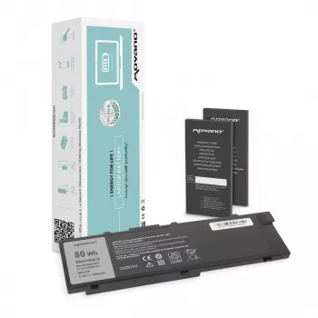 MOVANO baterija MFKVP, skirta Dell Precision 15 7510 17 7710 - 7000 mAh (80 Wh)
