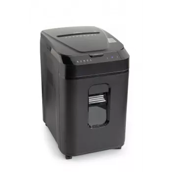 WALLNER Smulkintuvas AF160 C2 Skersinis Smulkinimas, 160 lapų automatinis padavimas, P-4 saugumas, 26L krepšelis, Juoda