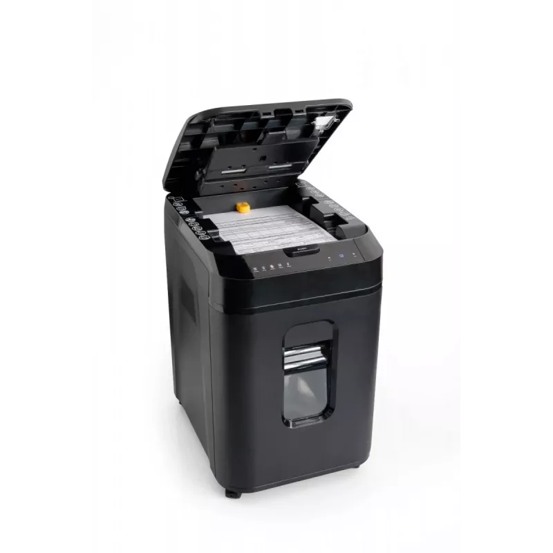WALLNER Smulkintuvas AF160 C2 Skersinis Smulkinimas, 160 lapų automatinis padavimas, P-4 saugumas, 26L krepšelis, Juoda