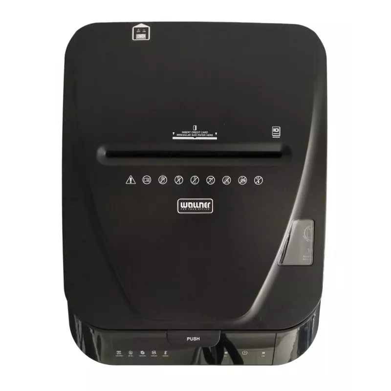 WALLNER Smulkintuvas AF160 C2 Skersinis Smulkinimas, 160 lapų automatinis padavimas, P-4 saugumas, 26L krepšelis, Juoda