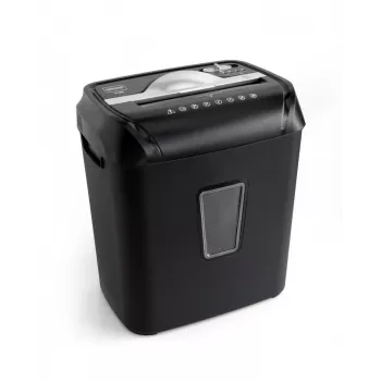 Wallner XD1010C kryžminio pjovimo popieriaus smulkintuvas, 10 lapų, 21 l, juodas