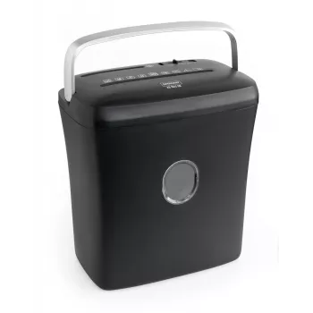 WALLNER Shredder XD1012 CD Cross-Cut Paper Shredder, 6 Sheets, 10 L, Black