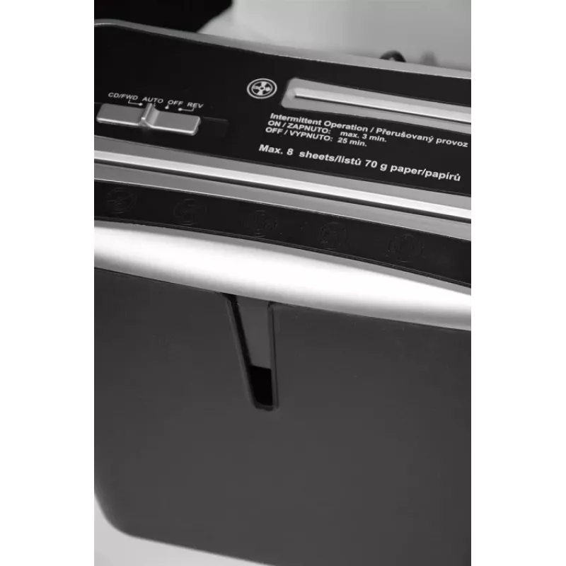 WALLNER Smulkintuvas XD805 CD Skersinis popieriaus smulkintuvas, 8 lapų, 15 l, juodas