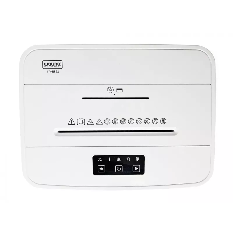 WALLNER Smulkintuvas EF2515 C4 Kryžminio pjovimo popieriaus smulkintuvas, 8 lapai, 15 L, juodas