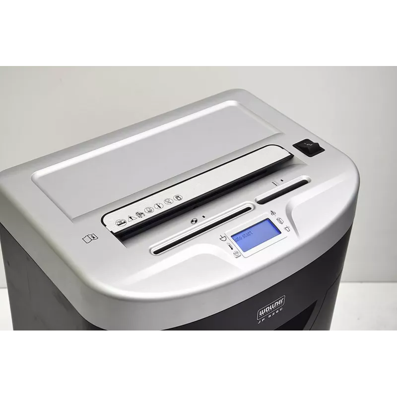 WALLNER Smulkintuvas JP 826C Skersinis pjovimas, P-4, 8 lapai, 15 L, Juoda