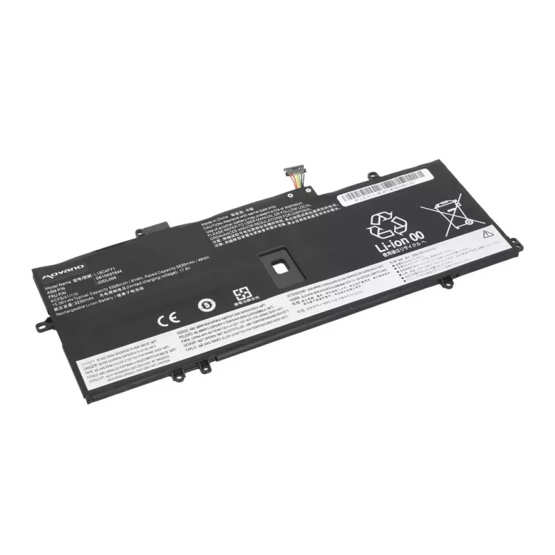 MOVANO akumuliatorius, skirtas Lenovo ThinkPad X1 Yoga 4 5 Carbon 7 8 - 3325 mAh (51 Wh)