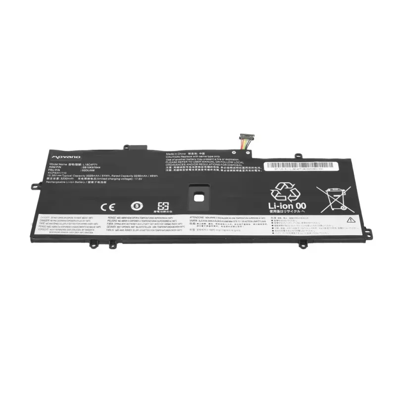 MOVANO akumuliatorius, skirtas Lenovo ThinkPad X1 Yoga 4 5 Carbon 7 8 - 3325 mAh (51 Wh)