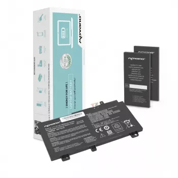 MOVANO baterija B31N1726, skirta Asus FX504 FX505 FX80G - 3900 mAh (44 Wh)