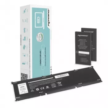 MOVANO baterija 69KF2, skirta Dell Alienware M17 M15 R3 R4 Precision 5550 XPS 9500 9510 - 6000 mAh (69 Wh)