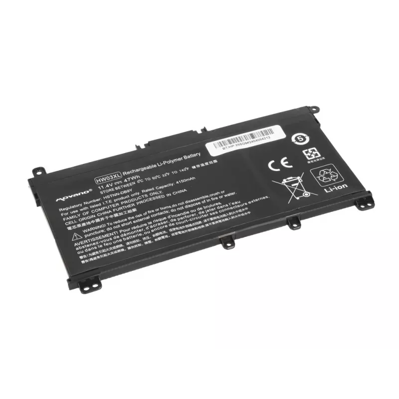 MOVANO baterija HW03XL, skirta HP Pavilion 15-EG, 15-EH, 17-CN, 17-CP serijoms - 4150 mAh (47 Wh)