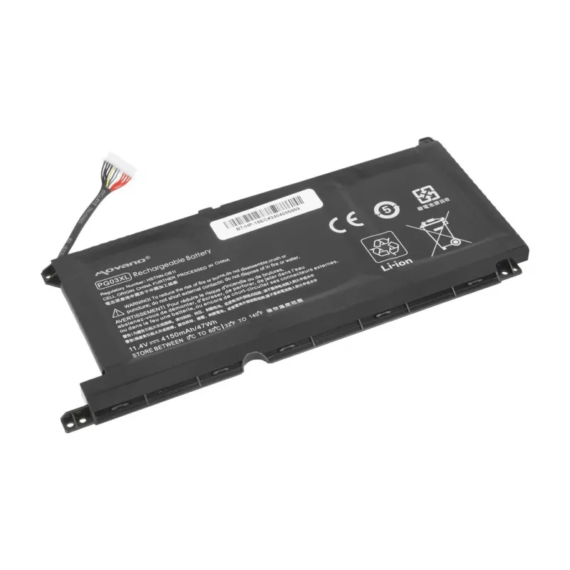 MOVANO baterija PG03XL, skirta HP 15-DH 15-EC 15-DK 16-A - 4150 mAh (47 Wh)