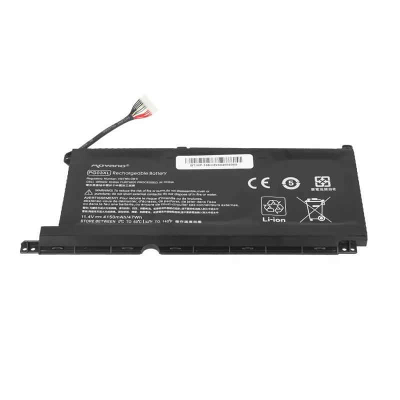 MOVANO baterija PG03XL, skirta HP 15-DH 15-EC 15-DK 16-A - 4150 mAh (47 Wh)
