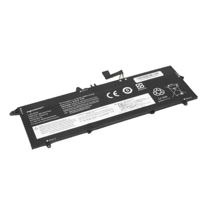 MOVANO baterija L18C3PD2, skirta Lenovo ThinkPad T490s T495s T14s - 4650 mAh (54 Wh)