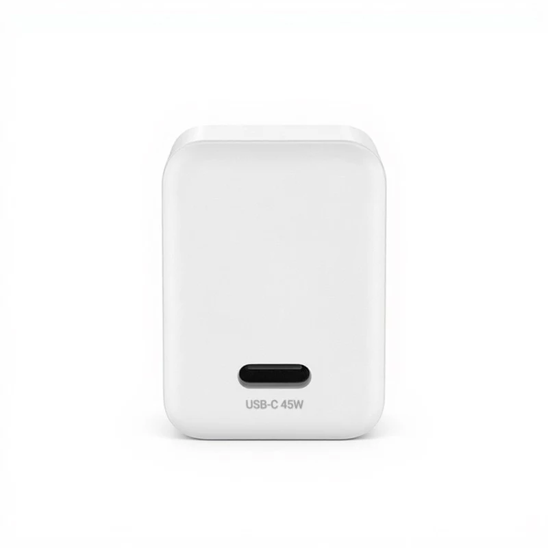 Crong Ultra Compact GaN USB-C 45W PD 3.0 PPS sieninis įkroviklis (baltas)