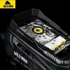 WILDMAN XT5 Frame Bag Black - Dviračio viršutinio vamzdžio krepšys su telefono kišene, vandeniui atspari PU oda