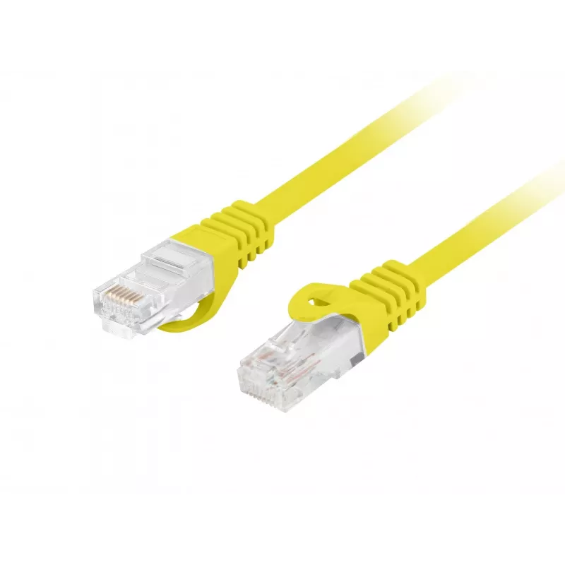 LANBERG Cat.6 UTP LSZH Patch Cable 20m Yellow Fluke Passed