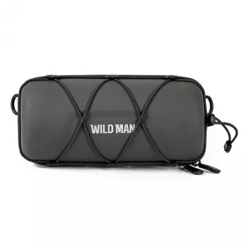 WILDMAN GD7X Dviračio vairų krepšys / telefono laikiklis juodas