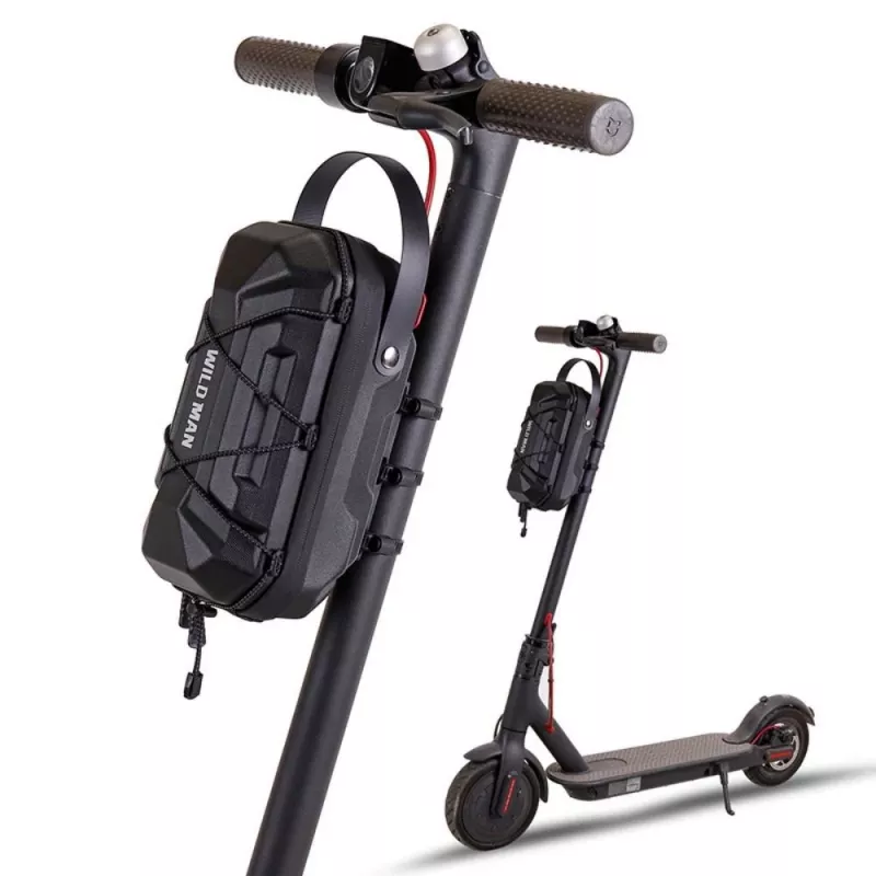 WILDMAN GD6XPlus Electric Scooter Handlebar Bag Frame Pannier Black