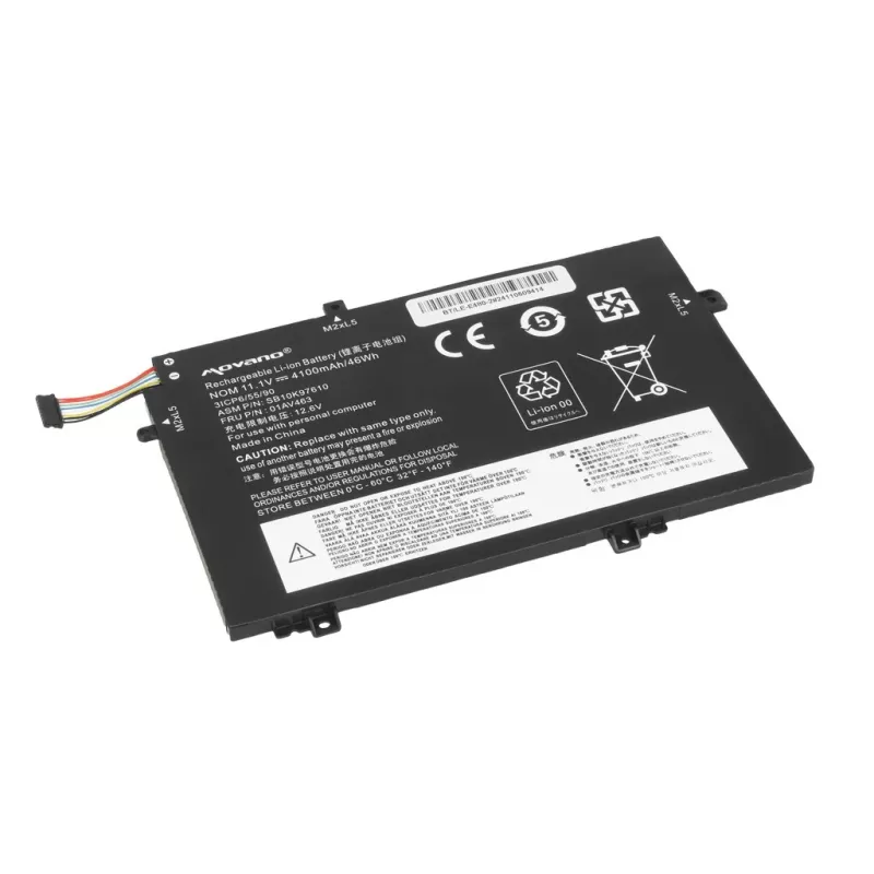 MOVANO Baterija 01AV463 SB10K97610, skirta Lenovo L480 L490 L580 L590 L14 L15 - 4100 mAh (46 Wh)