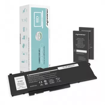 MOVANO Battery GRT01, skirta Dell Latitude 5421 5521 5531 Precision 3470 3561 3571 3581 - 3950 mAh (61 Wh)
