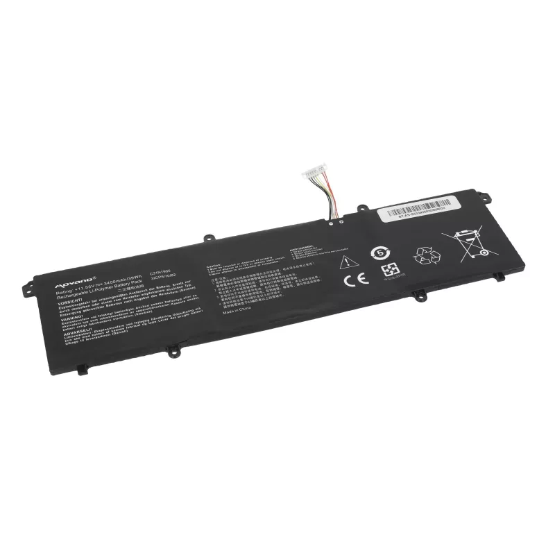 MOVANO Battery C31N1905, skirta ASUS VivoBook S14 M433 S433 S433FL S15 S533 S533EQ - 3400 mAh (39 Wh)