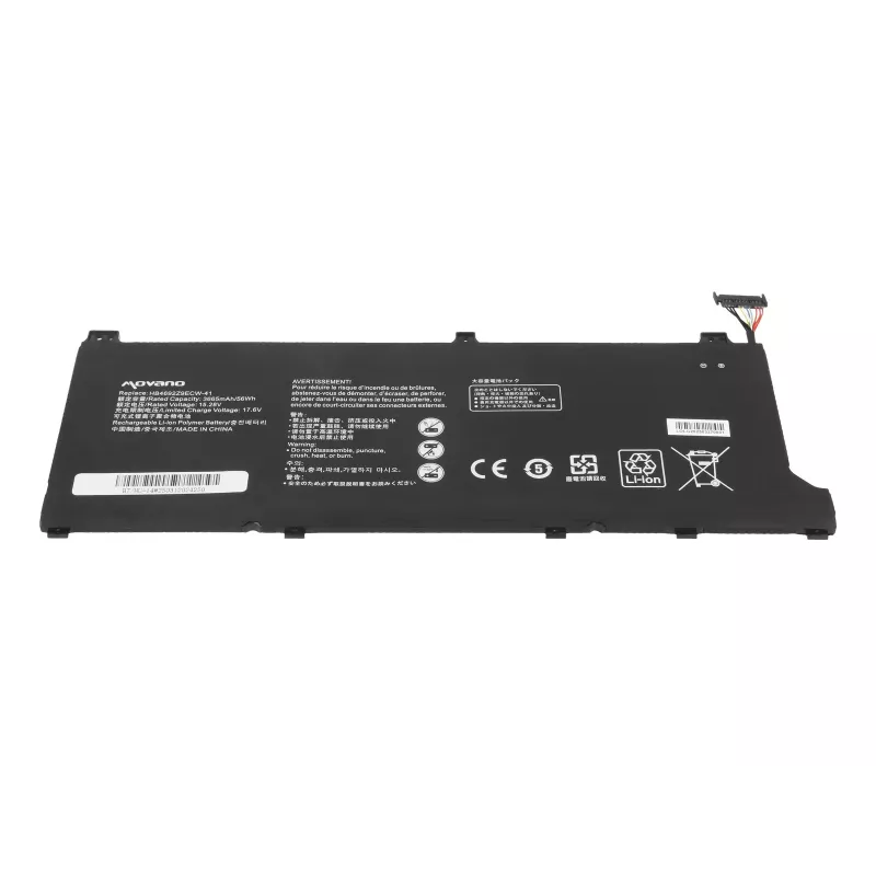 MOVANO baterija HB4692Z9ECW-41, skirta Huawei Honor Magicbook 14 MateBook D14 NBB-WAH9Q - 3665 mAh (56 Wh)