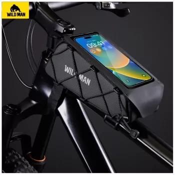 WILDMAN GX100 Dviračio rėmo krepšys - juodas