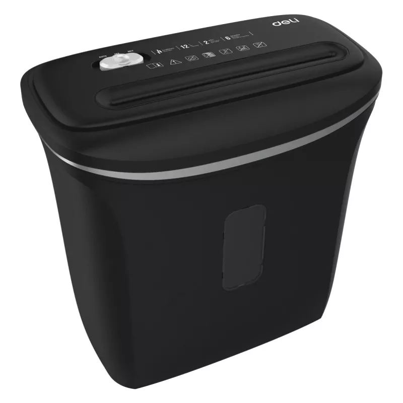 Deli E9945 kryžminio pjovimo popieriaus smulkintuvas, 10 lapų, 20 l, P-4